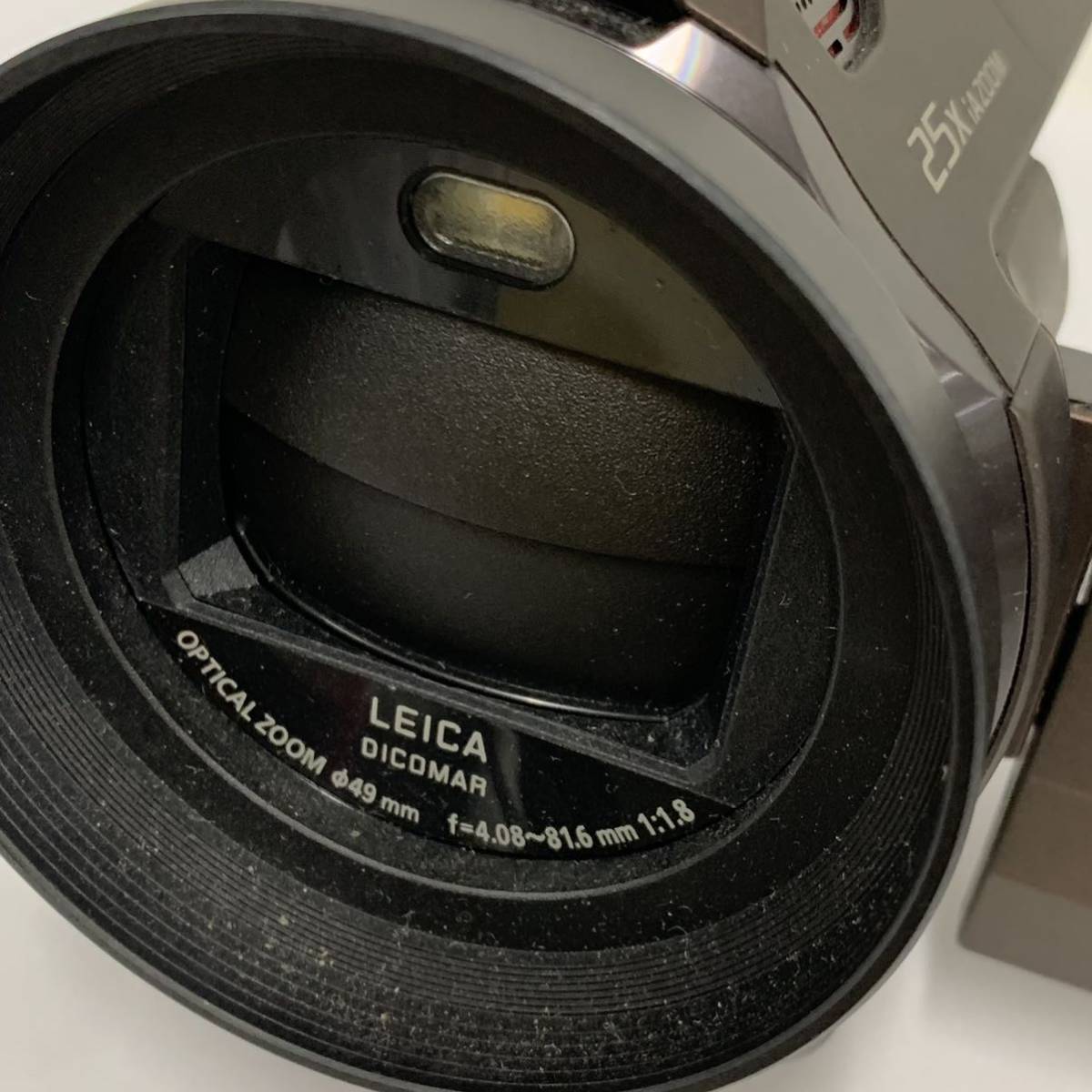 動作未確認 Panasonic/パナソニック 25X iA ZOOM OPTICAL ZOOM ¢49mm f=4.08〜81.6mm 1：1.8 ビデオカメラ/HC-WX995M カy17_画像10