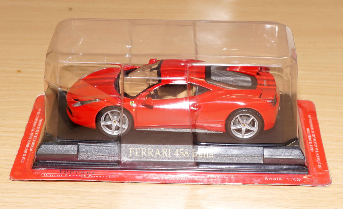 1/43 フェラーリ Ferrari 458 イタリア Italia レッド 送料無料
