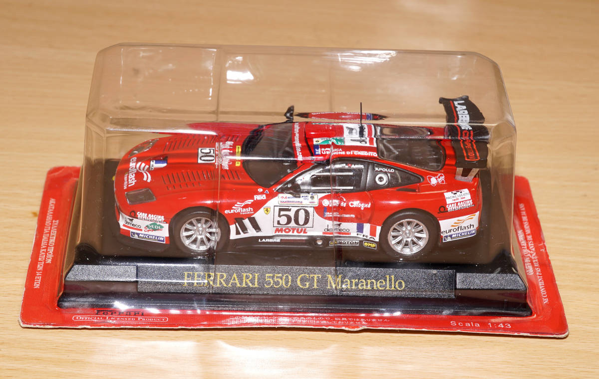 1/43 フェラーリ Ferrari 550 GT マラネロ Maranello #50 レッド 送料無料