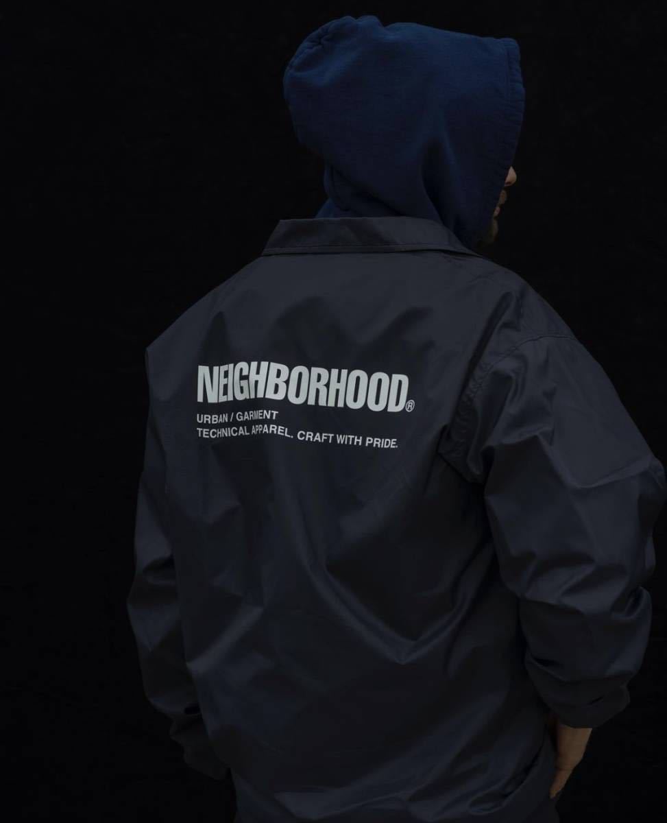 送料無料！Lサイズ！ネイバーフッド コーチ ジャケット ナイロン NEIGHBORHOOD 23SS WINDBREAKER JACKET  231TSNH-JKM01 NAVY ネイビー