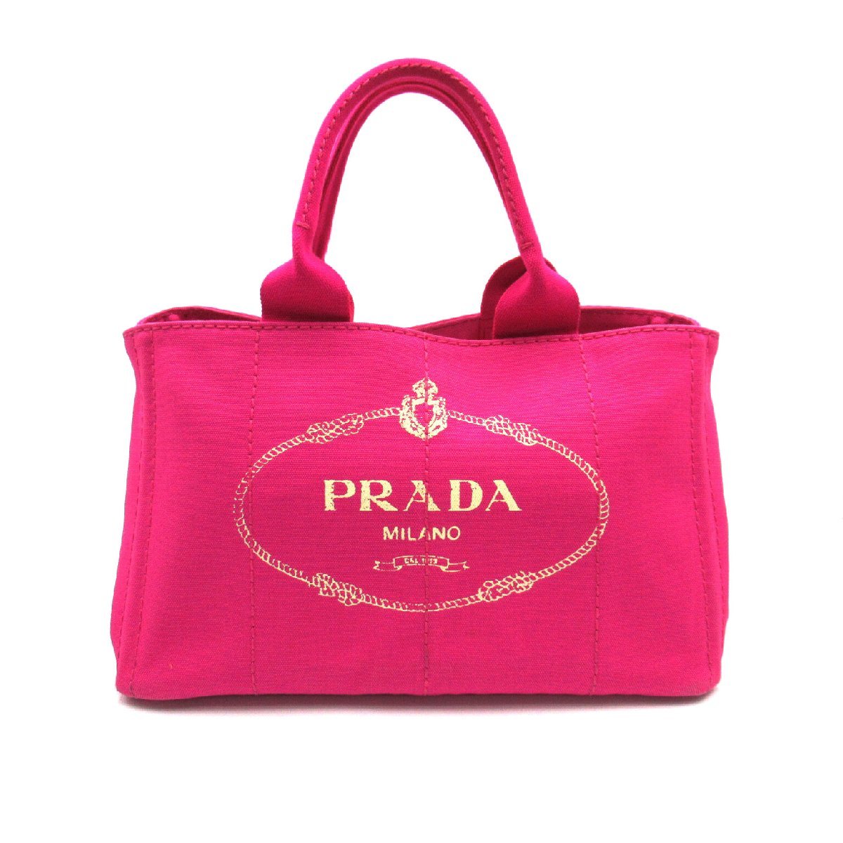 独特な カナパトート トートバッグ プラダ PRADA ピンク系 レディース