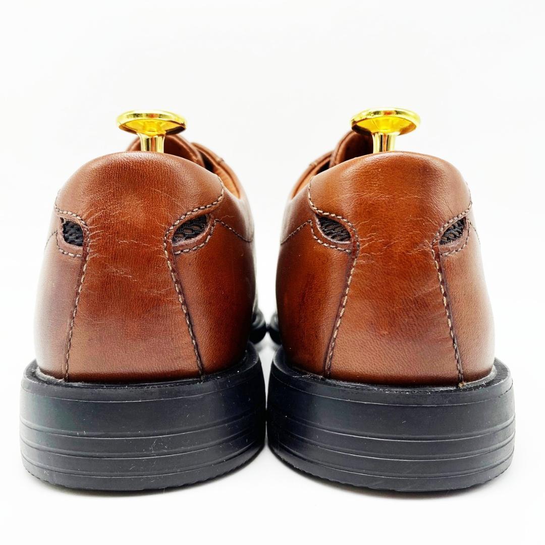 SU94【未使用】Clarks クラークス Uチップ UK6.5G ブラウン メンズシューズ ビジネスシューズ_画像5