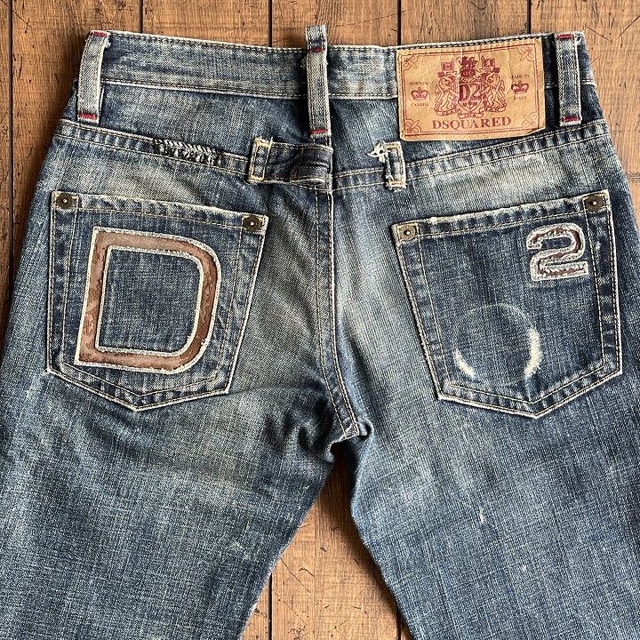 DSQUARED 2 damage processing Denim S size |D2, strut 