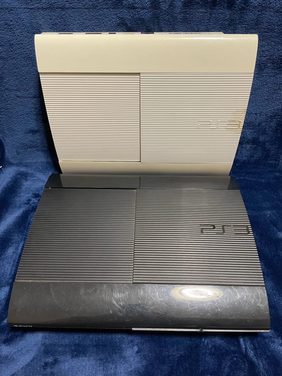 【通電OK】「SONY PS3 CECH-4000B 2台」 ジャンク 動作未確認 本体のみ 後期型 プレイステーション3 Playstation3