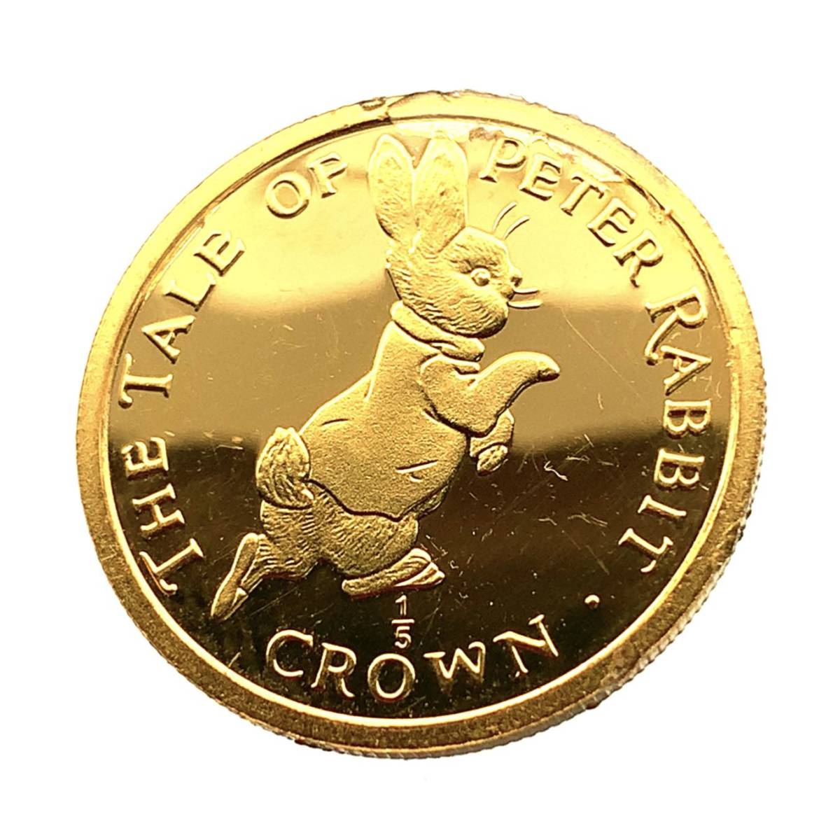  ピーターラビット金貨 ジブラルタル エリザベス女王 1/5オンス 1995年 6.2g 24金 純金 イエローゴールド コレクション Gold _画像1