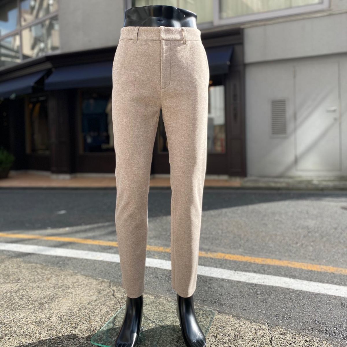 秋冬/D/him/50サイズ/イージー ニットパンツ カシミヤ混 暖か 伸縮性