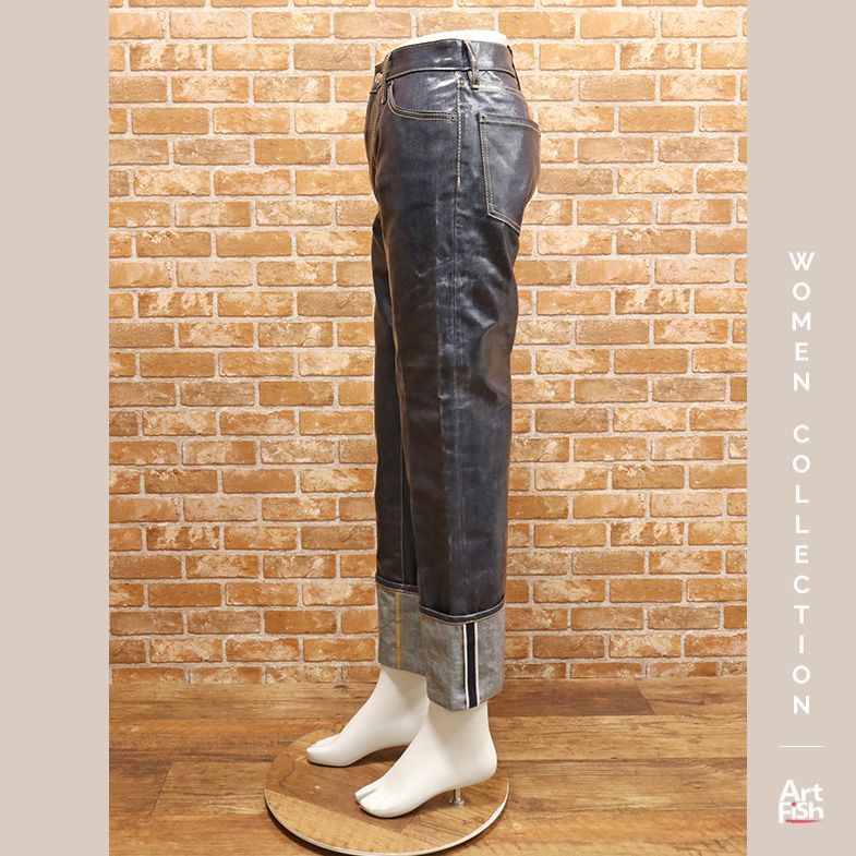 1円/DSQUARED2/IT38サイズ/S72LB0411 Sailor Jean コーティング カフ デニムパンツ イタリア製 ディースクエアード 新品/インディゴ/gy131/_画像2