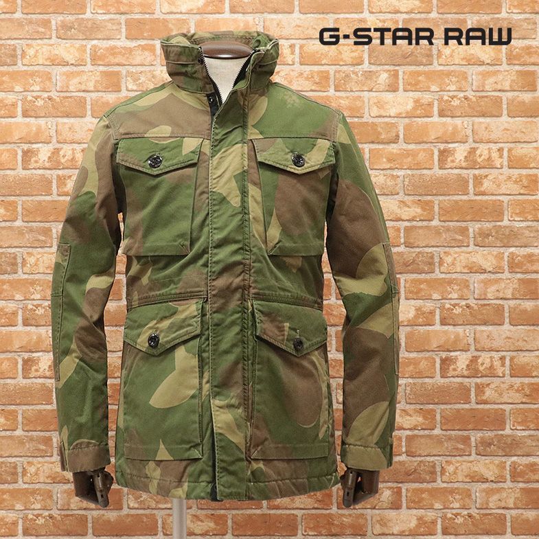 1円/秋冬/G-STAR RAW/Lサイズ/M-65ブルゾン VODAN TEDDY PADDED FIELD JKT D12596-A459-9282 裏ボア 中綿 迷彩 新品/カーキ/gf376/_画像1