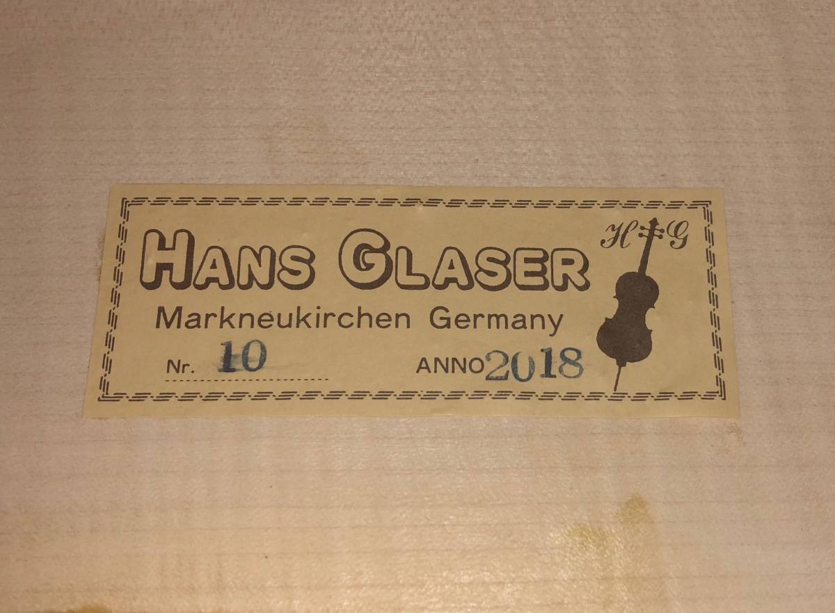  contrabass 3/4 size Germany [Hans Glaser] No.10 2018 year made new goods minute number contrabass!! regular price 48 ten thousand jpy! complete first come, first served! last price cut!!