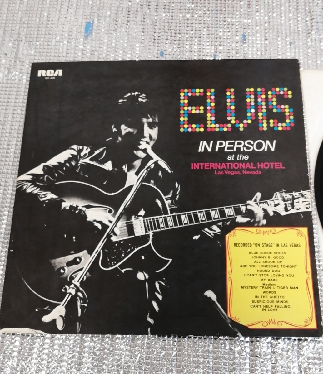 エルヴィス・プレスリー レコード IN PERSON at the INTERNATIONAL HOTEL 紙ジャケット ELVIS PRESLEY_画像1