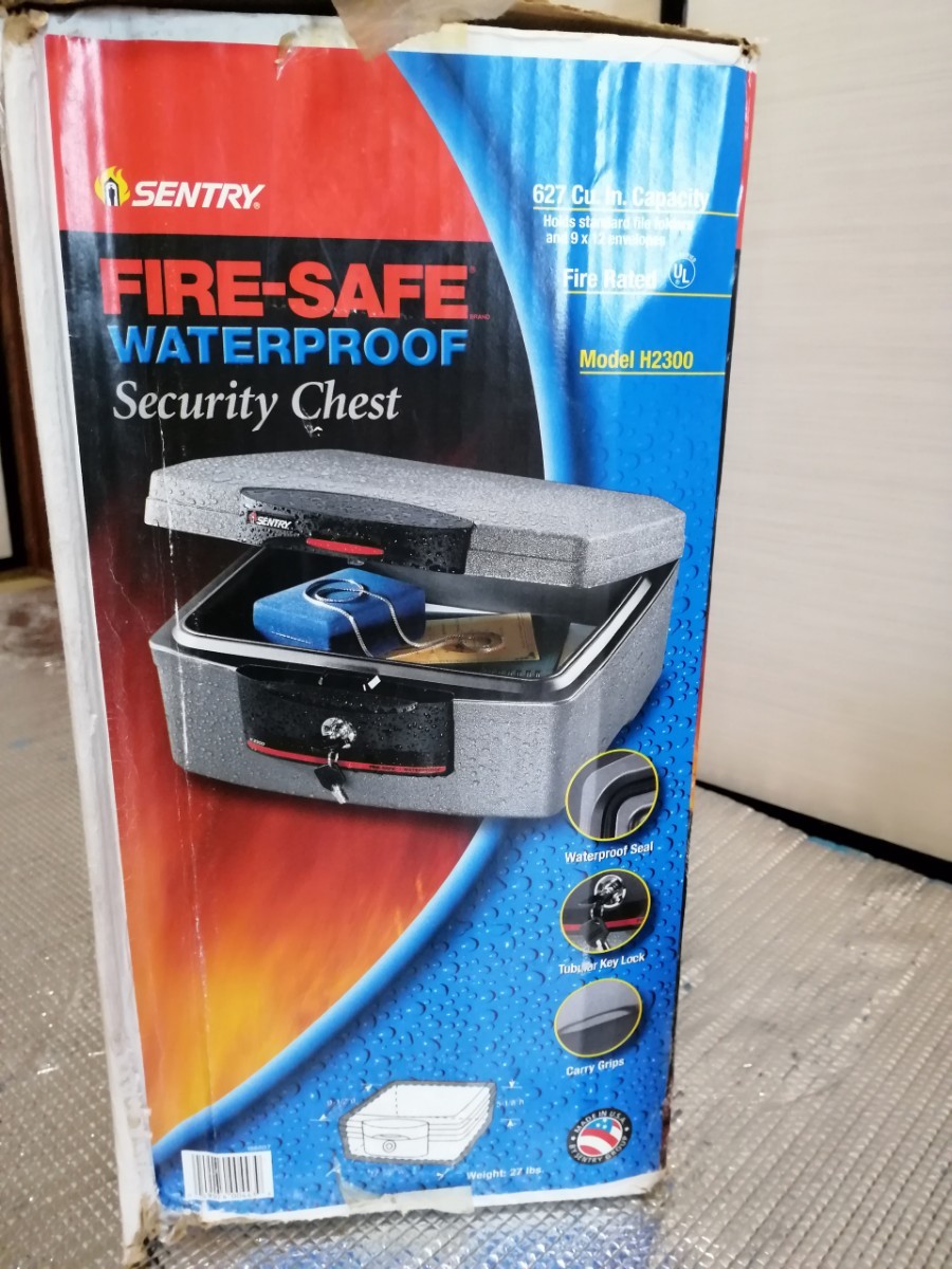  unused fire-proof safe sentry safe H2300 FIRE-SAFE