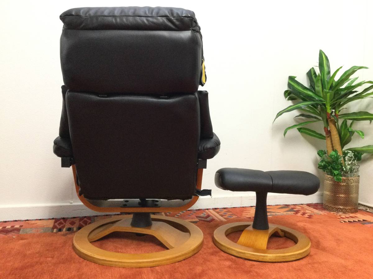  -stroke less less chair reclining chair personal chair ottoman attaching leather black 