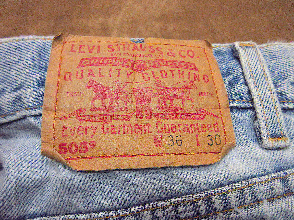 ビンテージ2000’s●Levi's 505実寸W88cm●231007j1-m-pnt-jns-W35古着00sリーバイスデニムテーパード_画像3