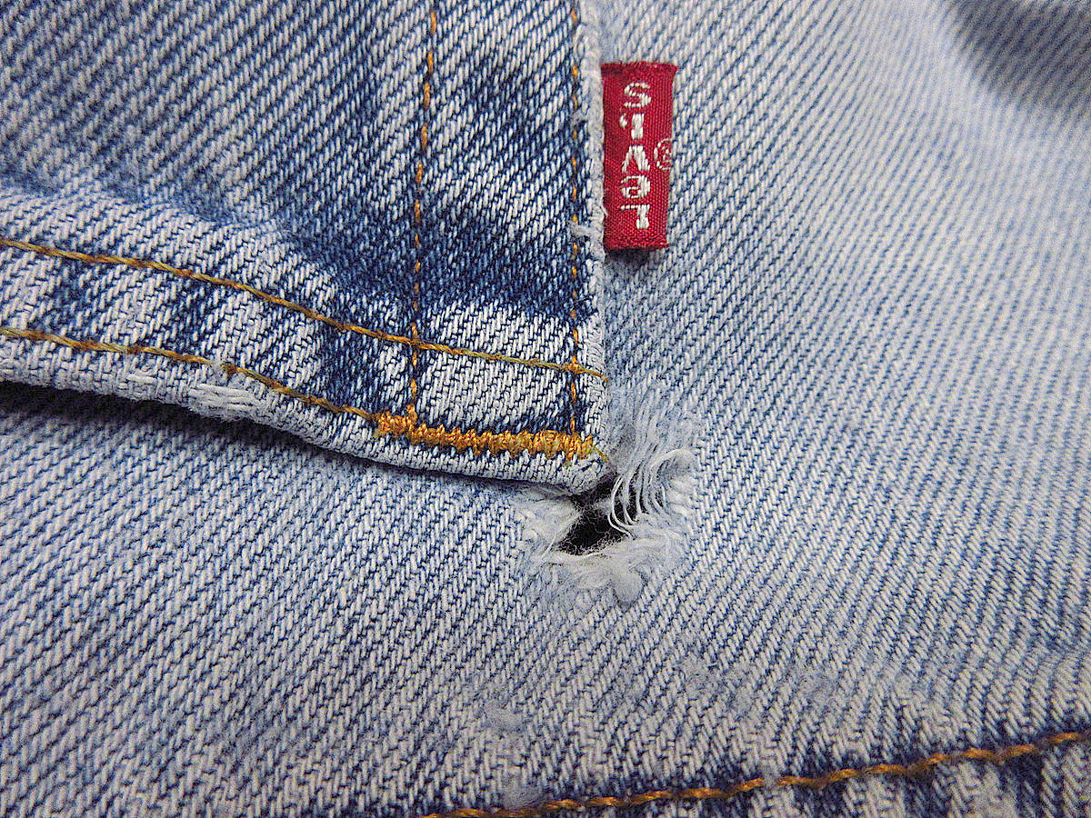 ビンテージ2000’s●Levi's 505実寸W88cm●231007j1-m-pnt-jns-W35古着00sリーバイスデニムテーパード_画像6