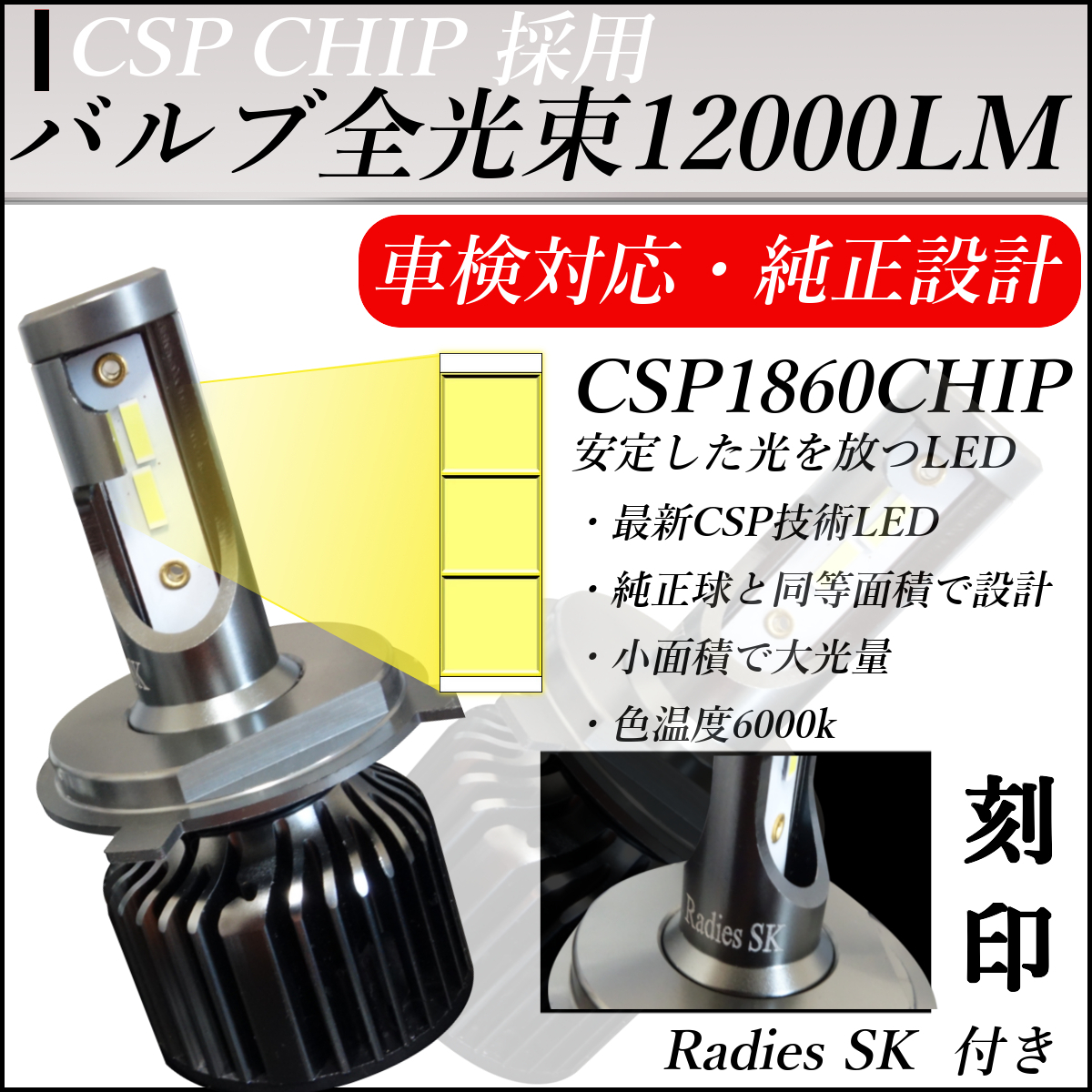 グリーンレモン ライムイエロー LEDヘッドライト H4 LED ランサー 型式CD9A CE9A CN9A CP9A 対応 T10 2個付 12V 24V グリーン バルブ_画像4