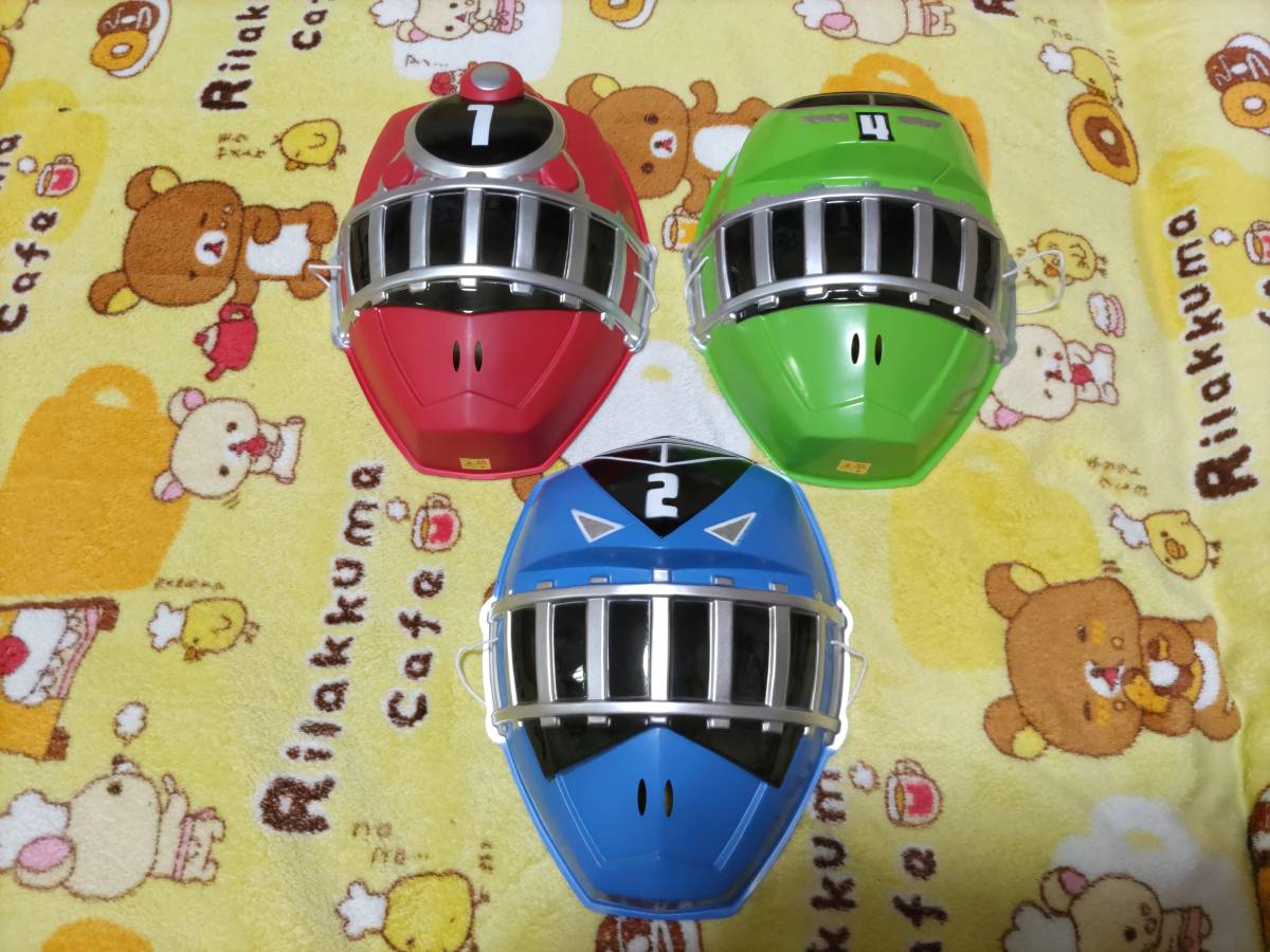 . car Squadron tokyuuja- mask ...3. set unused storage goods 