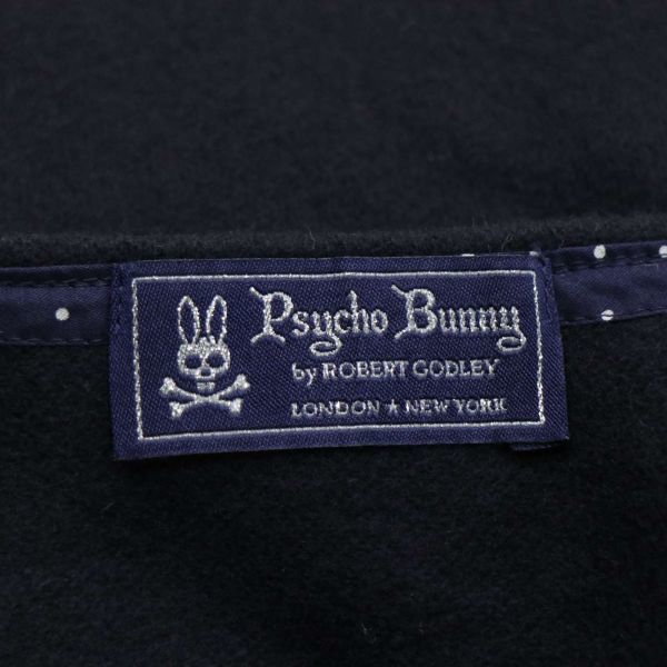 Psycho Bunny rhinoceros koba knee autumn winter Skull ba knee badge! long sleeve wool tunic cut and sewn Sz.1 lady's made in Japan K3T00729_A#E