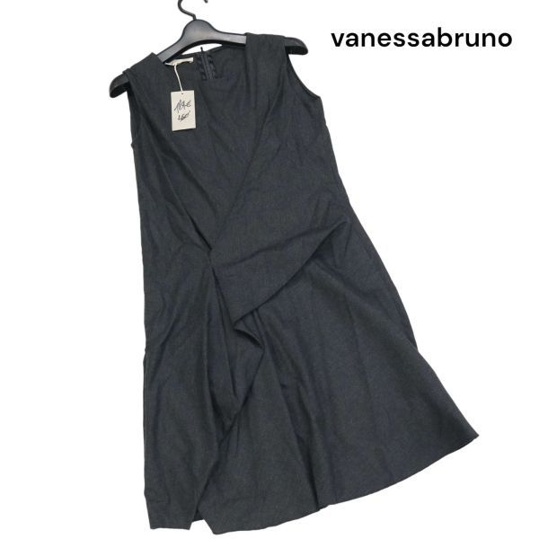 [ new goods unused ] vanessabruno Vanessa Bruno dore-p design! no sleeve One-piece Sz.38 lady's K3T00785_A#E