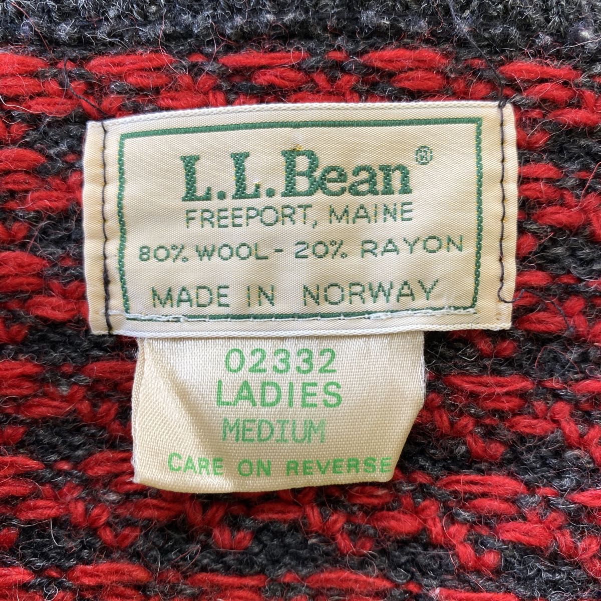 希少】80s L L Bean エルエルビーン カーディガン バーズアイ 希少】80s L L Bean エルエルビーン カーディガン バーズアイ