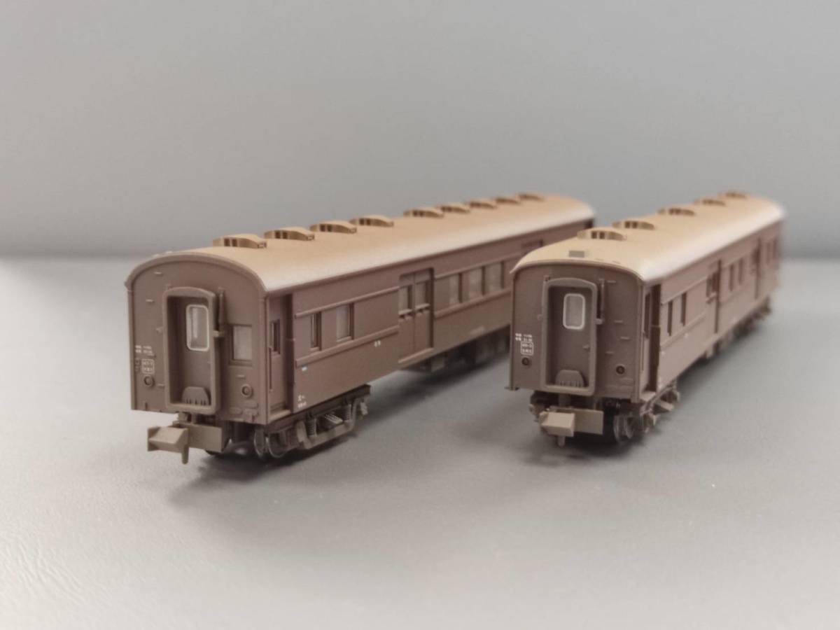 【新品加工品】10-898 KATO 郵便・荷物列車 「東北」 6両セット ウェザリング加工 Re-Color特製品