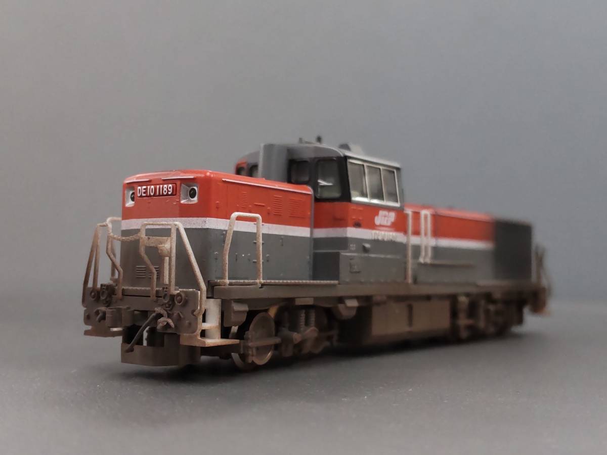 【新品加工品】TOMIX 2244 JR DE10形 ディーゼル機関車 暖地型・貨物更新色 1189号機 ウェザリング加工品 未使用 Re-Color特製品