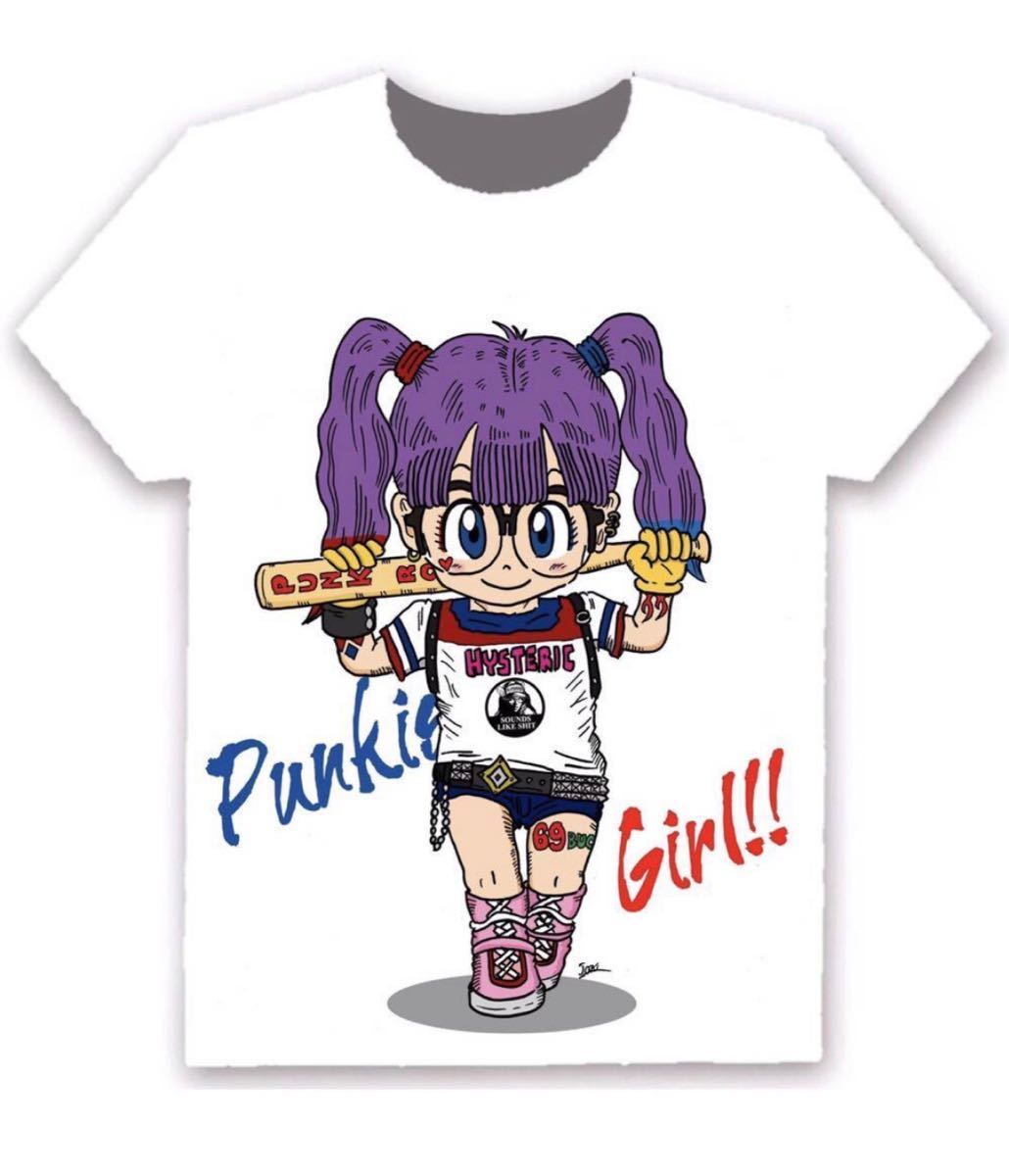 【新品未使用】【Tシャツ 】ハーレクイン アラレちゃん PUNK ROCK ファッション コレクション 希少 シリーズ 海外 限定版 XXS~6XLの画像5