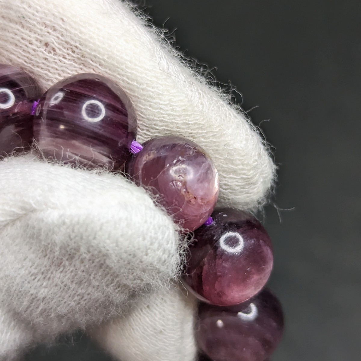 [ translation have ] purple mica 9,5mm bracele natural stone Power Stone free shipping anonymity delivery confident direct . power ... raise 