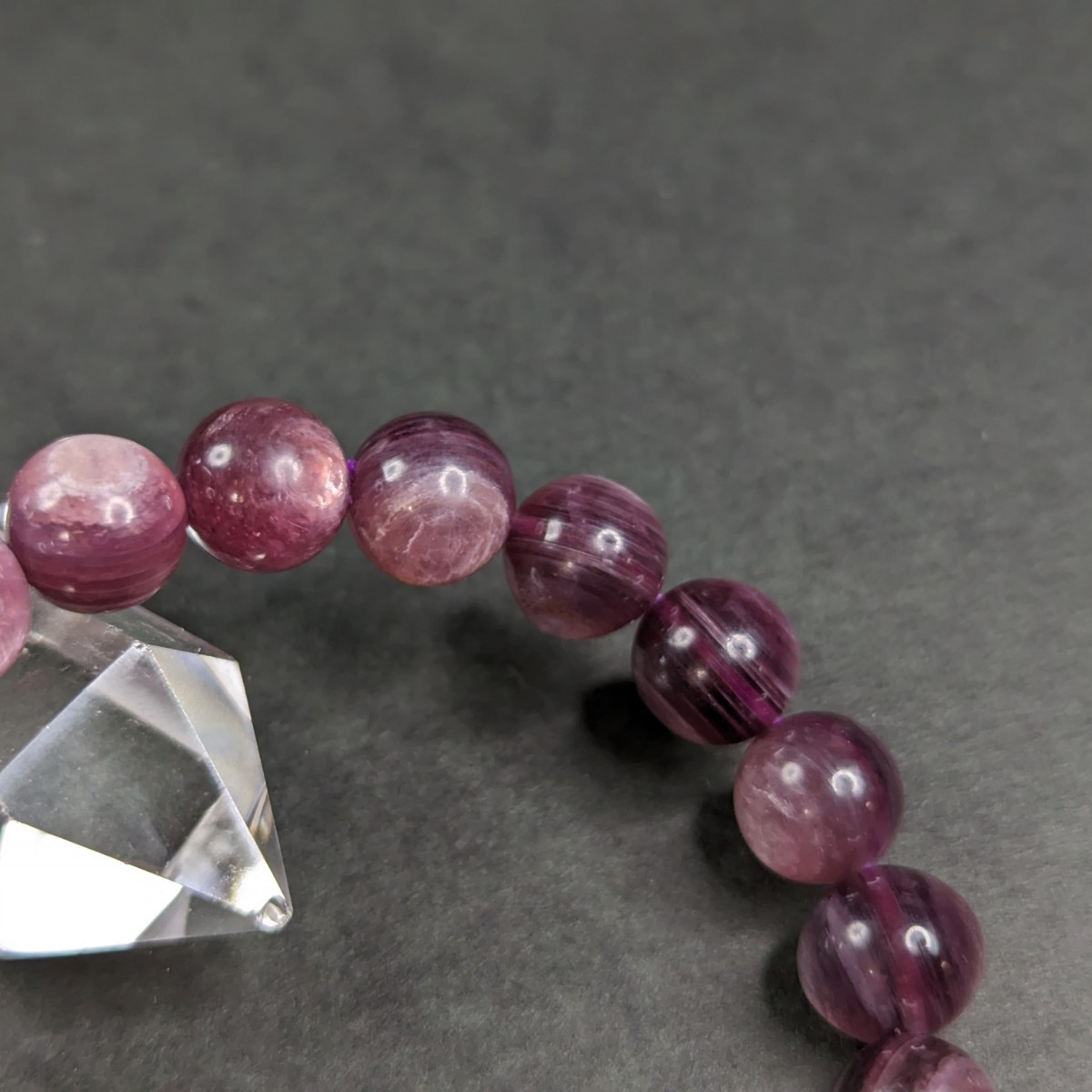 [ translation have ] purple mica 9,5mm bracele natural stone Power Stone free shipping anonymity delivery confident direct . power ... raise 
