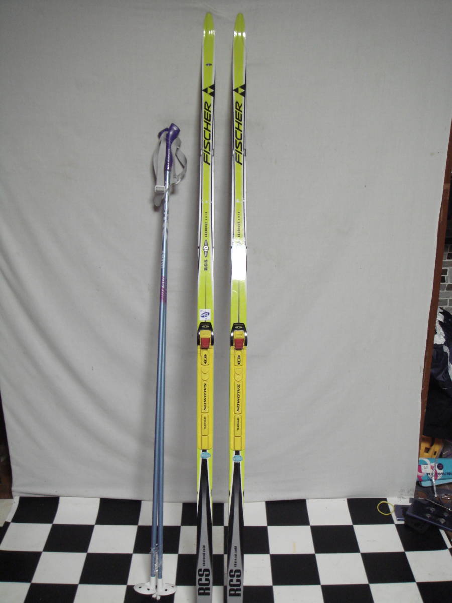 クロスカントリー スキー FISCHER RCS 182cm ストック 150cm SNS規格 ストレート