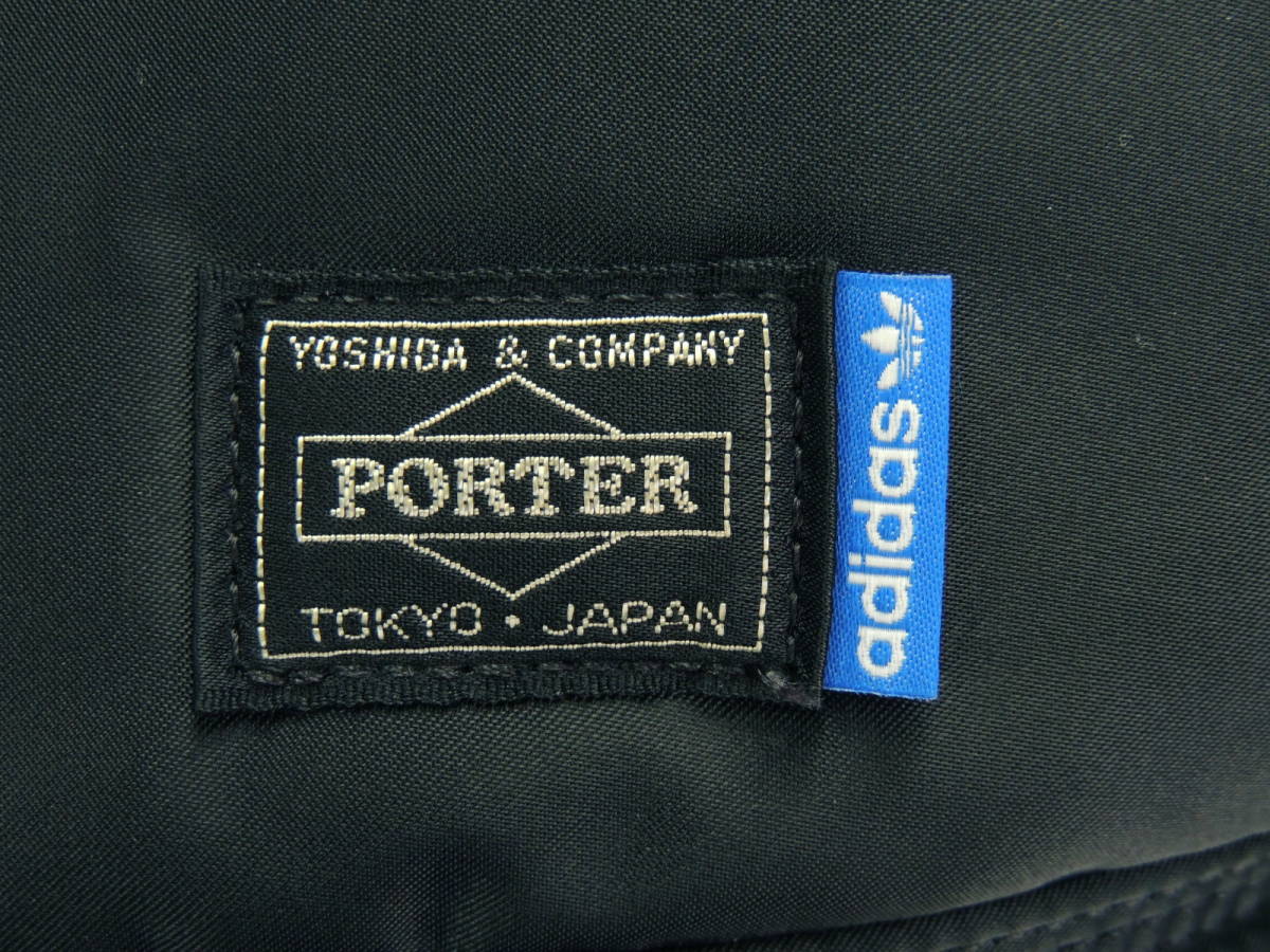 ◆美品 定価51,840円 18SS ADIDAS × PORTER TANKER 2WAY BOSTON BAG アディダス ポーター コラボ タンカー ボストン ショルダーバッグ 黒_画像7