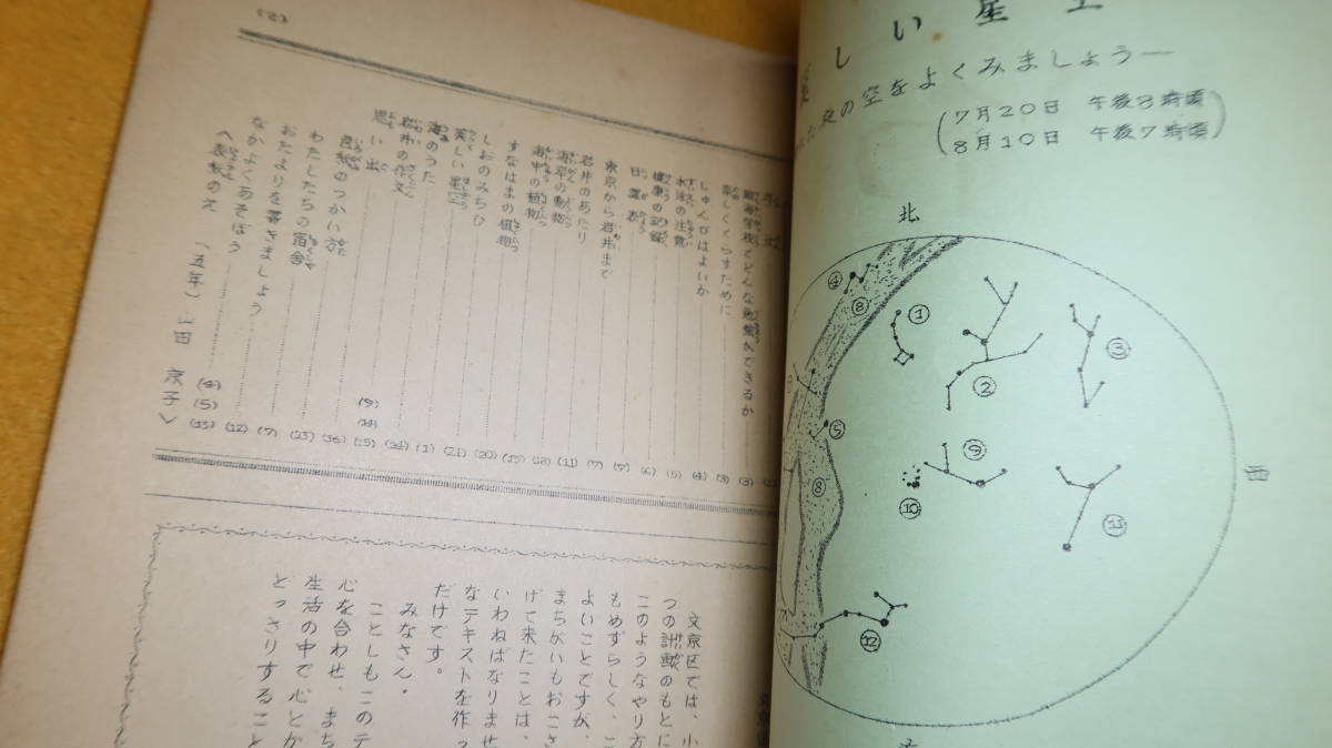 文京区立小学校教育研究会 編『昭和34年度臨海学校テキスト いわい』文京区立小学校教育研究会、1959？【昭和34年度/臨海学校】_画像7