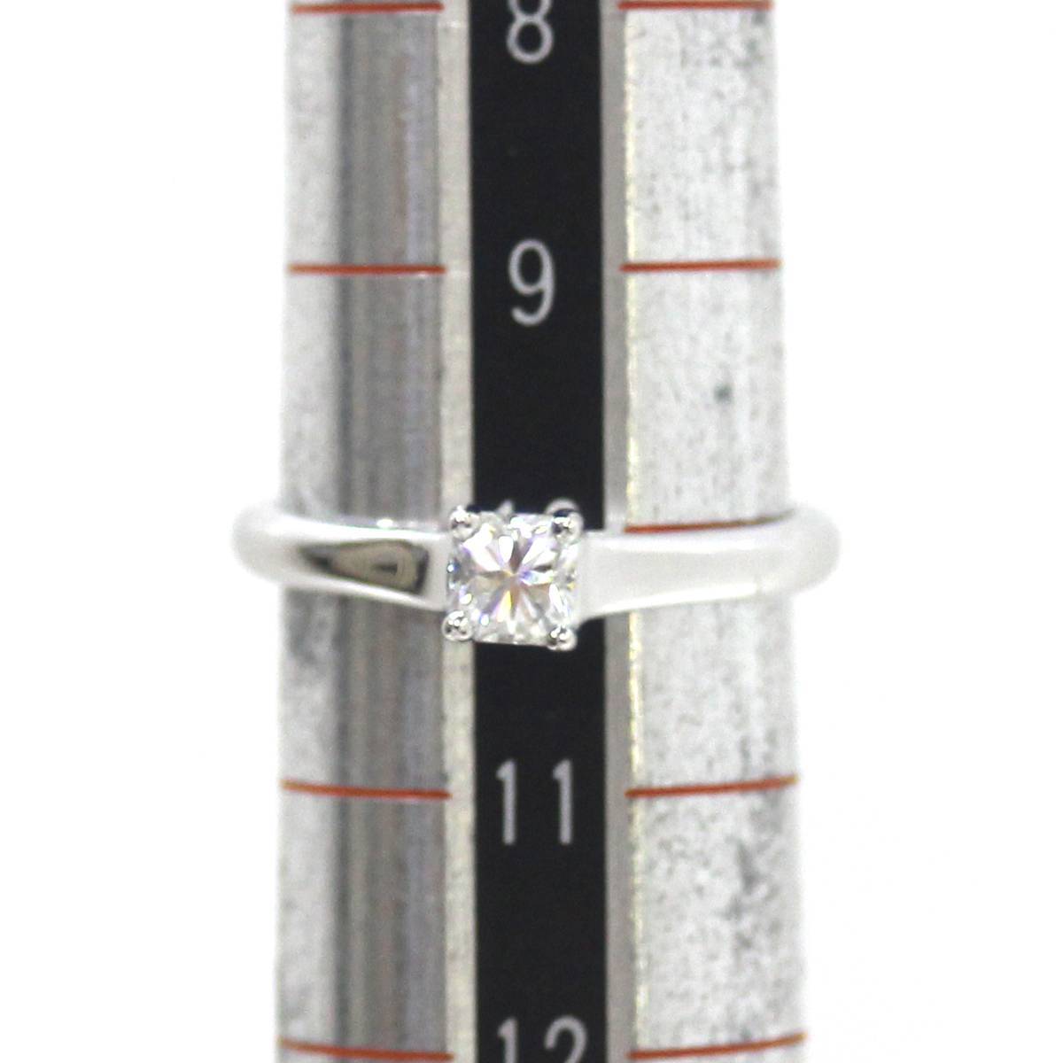Tiffany&Co. ティファニー Pt950 ダイヤモンド リング プリンセカット 0.3ct ハイクオリティ ソリティアダイヤモンド KS Aランク