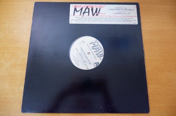 E2-133＜12inch/US盤＞MAW & Company Featuring Xaviera Gold / Gonna Get Back To Youの画像1