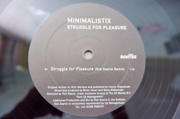 E2-287＜12inch/美盤＞Minimalistix / Struggle For Pleasure_画像1