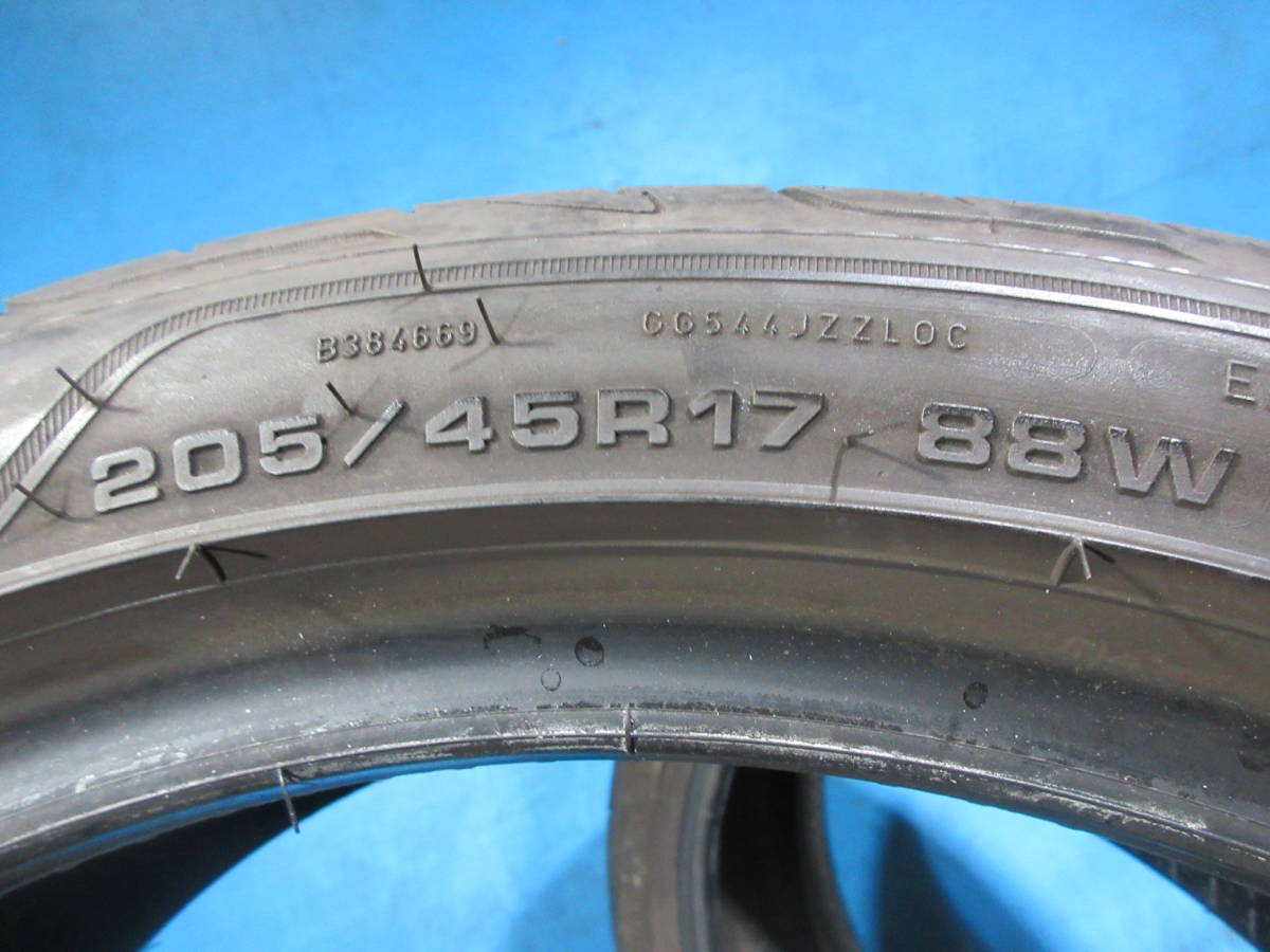 2020年製 17インチ 夏 グッドイヤーイーグル GOODYEAR EAGLE F1(ASYMMETRlC3) 205/45R17 88W 2本Set №06324A 室内保管_画像9