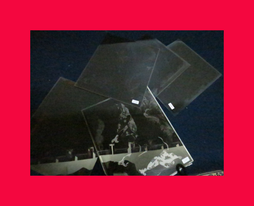 :即決【古都京都】「書画のガラス印画B-331」書画.ネガ.写真.珍品・戦争物.江戸の科学〝珍〟