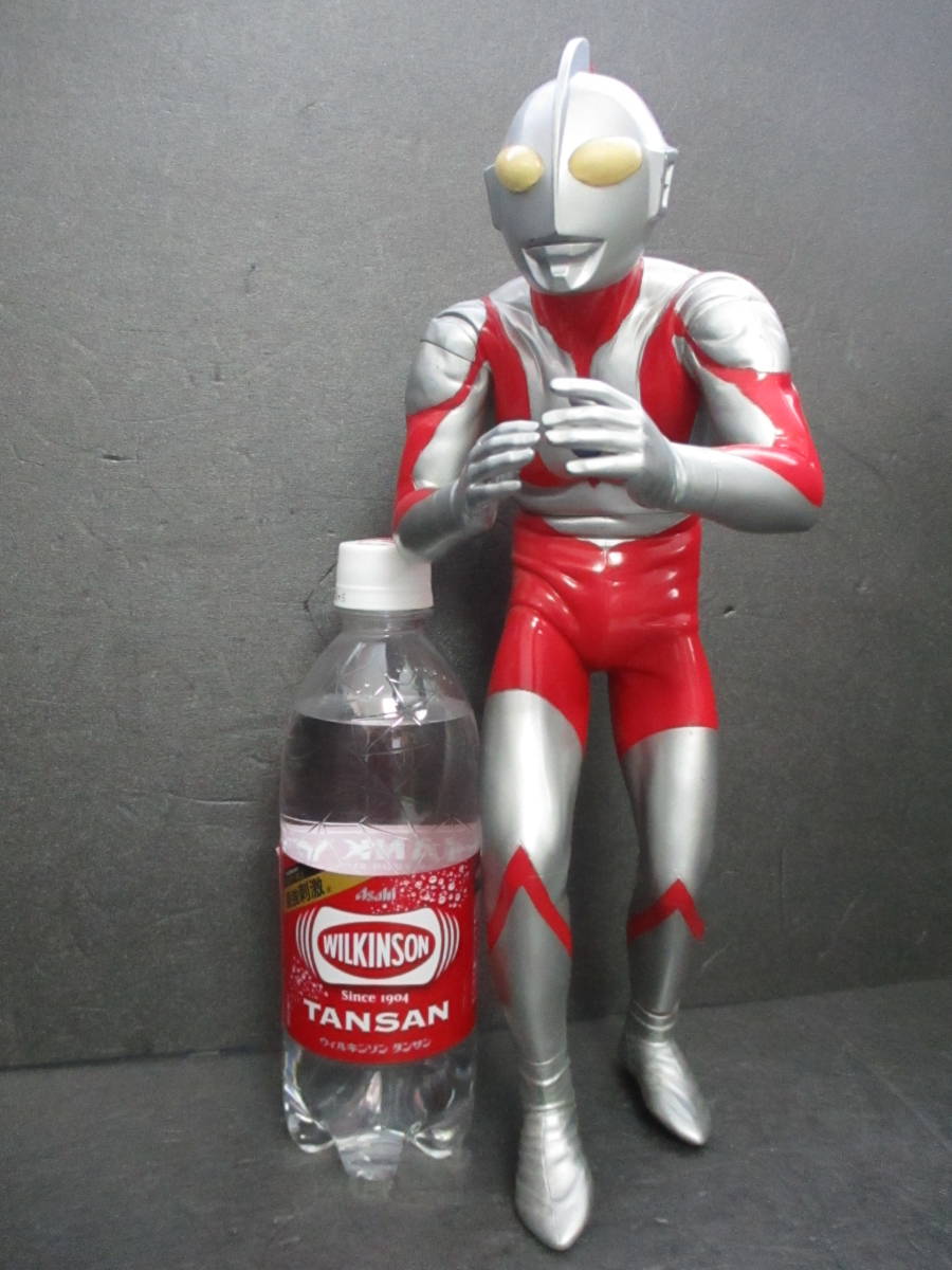 ☆1000スタ☆【長期保管品】レア ウルトラマン 34m ビッグサイズ フィギュア 特撮ドラマ 戦闘態勢 構えポーズ 戦闘モード ソフビ 人形 小傷_画像1