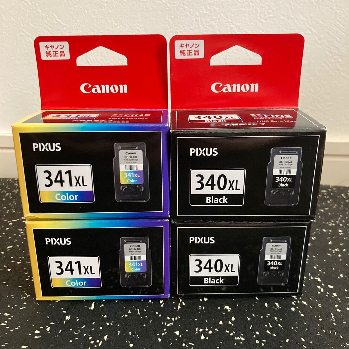 【未使用品!】Canon 純正インクカートリッジ BC340XL BC341XL 4個セット