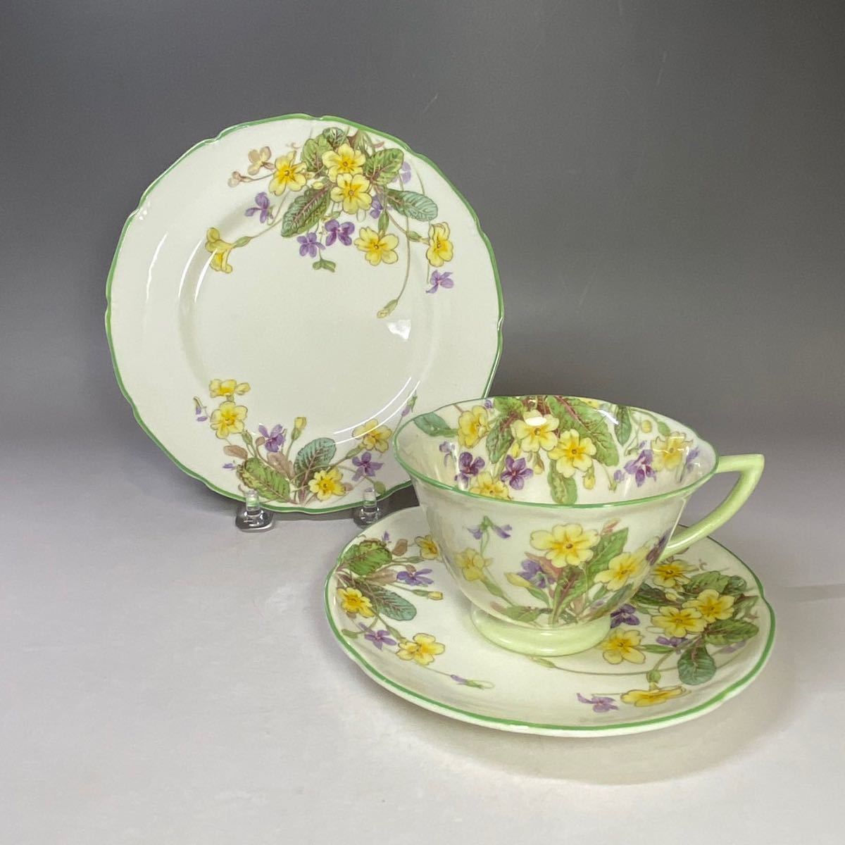  Британия античный Royal Doulton cup & блюдце Spring springs чайная чашка Англия Trio кофейная чашка 