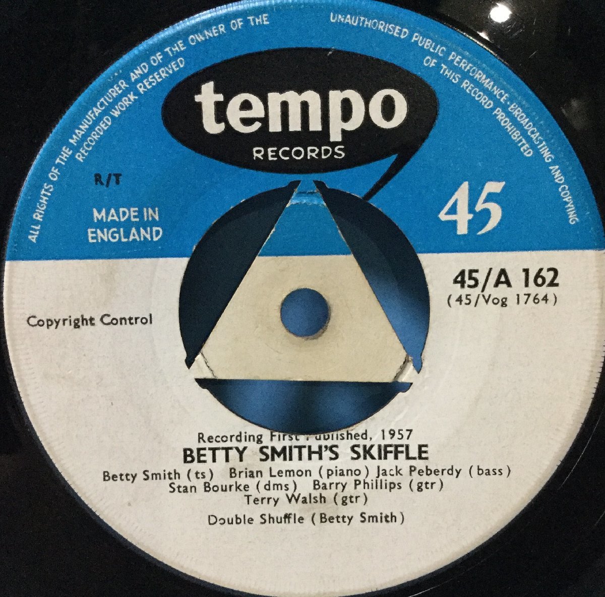 EP 洋楽 Betty Smith's Skiffle / There's A Blue Ridge Round My Heart Virginia 英盤_画像2