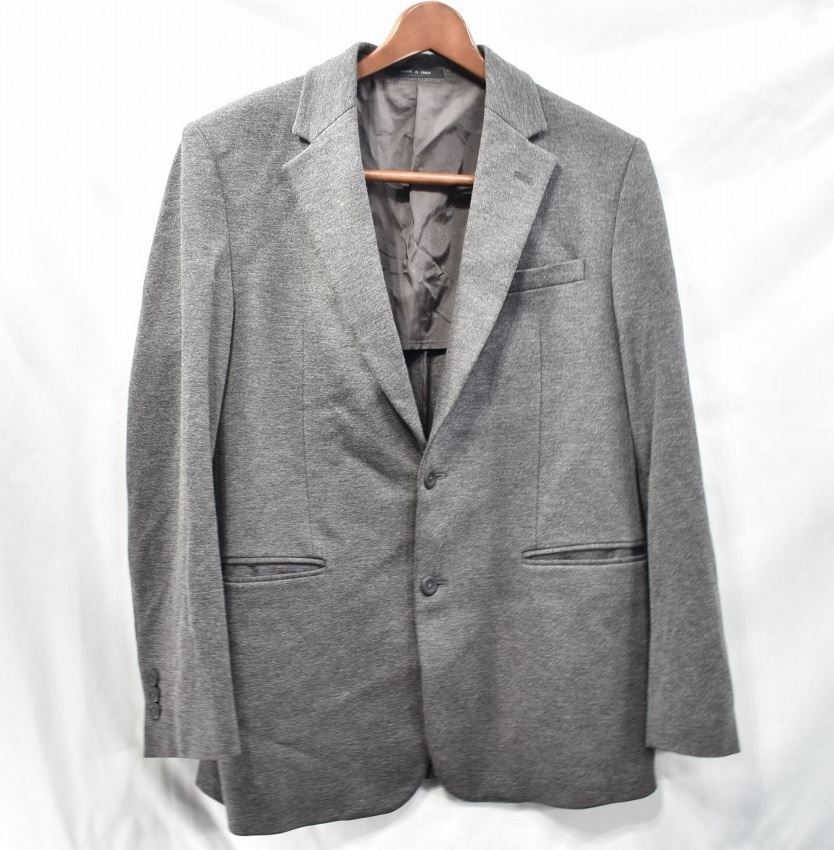 登場! 【EMPORIO ARMANI】イタリア製2BジャージテーラードJKT50灰エンポリオアルマーニ ジャケット、上着 登場! 【EMPORIO ARMANI】イタリア製2BジャージテーラードJKT50灰エンポリオアルマーニ ジャケット、上着