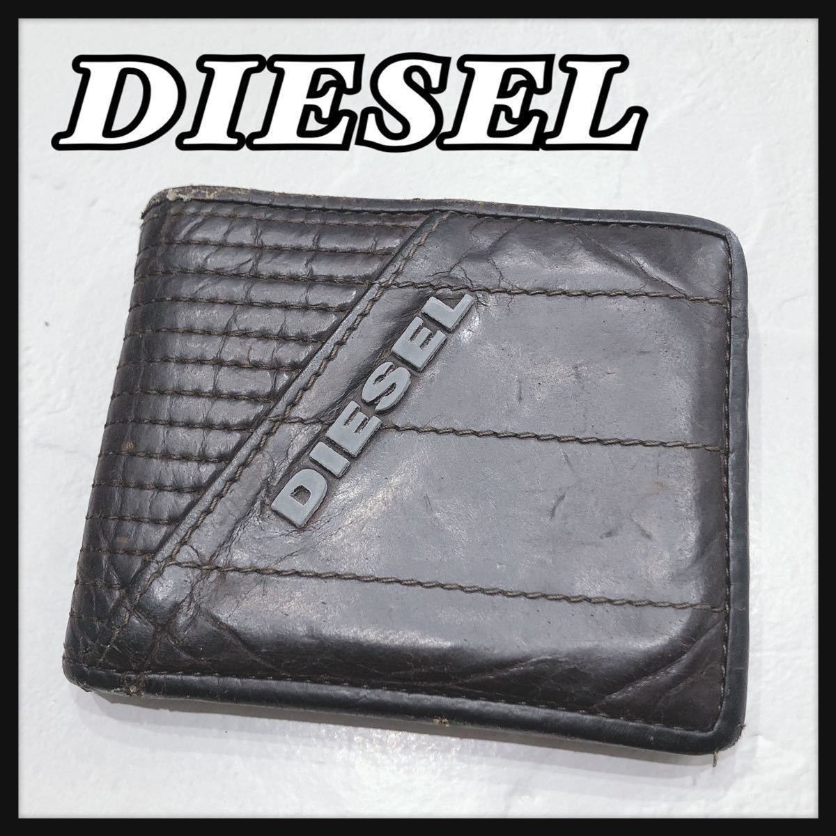 DIESEL ディーゼル 折り財布 二つ折り財布 財布 ウォレット ブラック