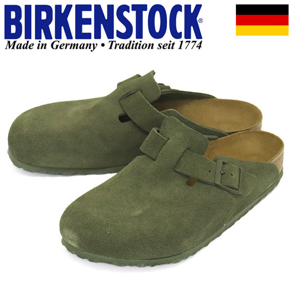 BIRKENSTOCK (ビルケンシュトック) 1024721 BOSTON VL ボストン スエードレザーサンダル THYME レギュラー幅 BI287 41-約26.5cm_BIRKENSTOCK(ビルケンシュトック)正規取扱