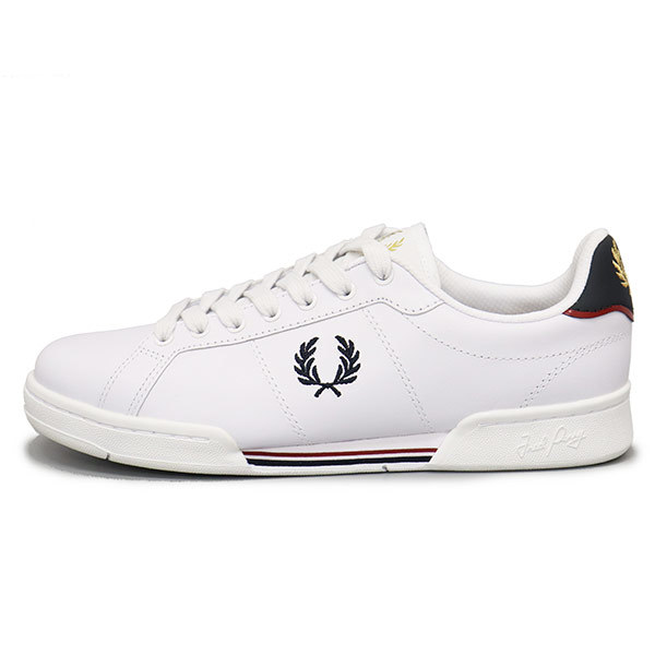 FRED PERRY (フレッドペリー) B6311 B722 LEATHER レザーシューズ 567 WHITExNAVY FP526 27.0cm_FREDPERRY