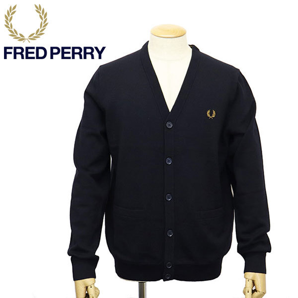 FRED PERRY (フレッドペリー) K9551 Classic Cardigan クラシックカーディガン FP521 795NAVYM_FREDPERRY