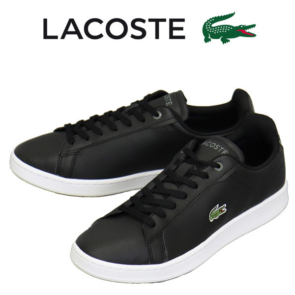 LACOSTE (ラコステ) 45SMA0110 CARNABY PRO BL23 1 SMA レザースニーカー 312 BLK/WHT LC332 UK7.5-約26.0cm