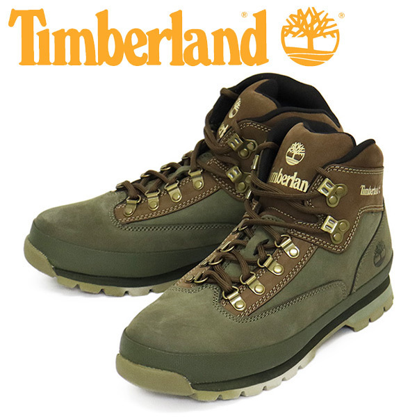 Timberland (ティンバーランド) A5ZHH EUROHIKER LTHR ユーロハイカーレザーブーツ Dark Green TB458 US7-約25.0cm