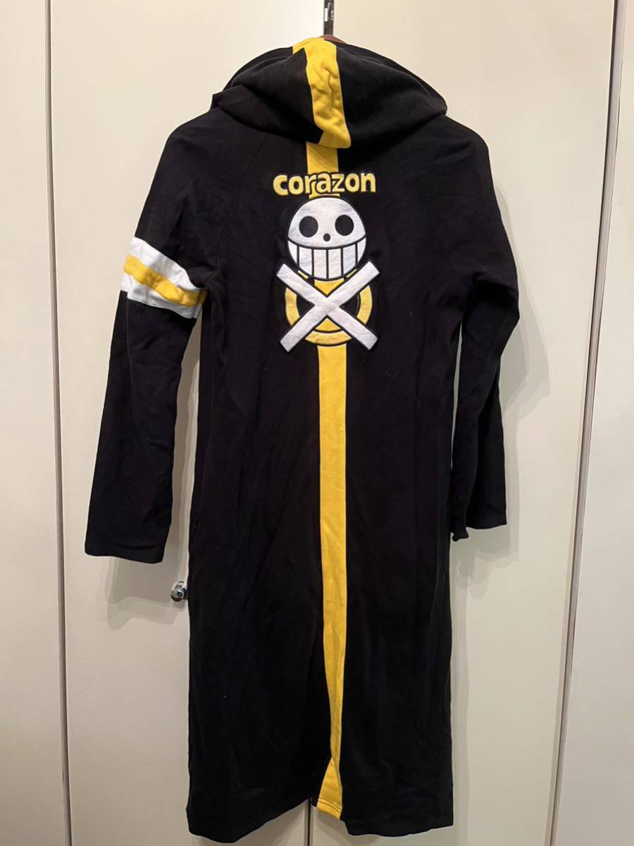 ONE PIECE トラファルガー・ロー コスプレ衣装 スウェット パーカー フードファスナーポケット付き ハロウィン コスチューム【サイズS】_画像1