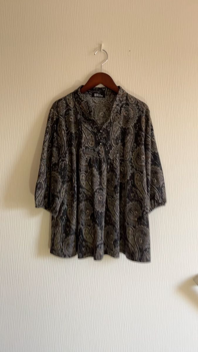 (新品)チュニックカットソー*グレーLL