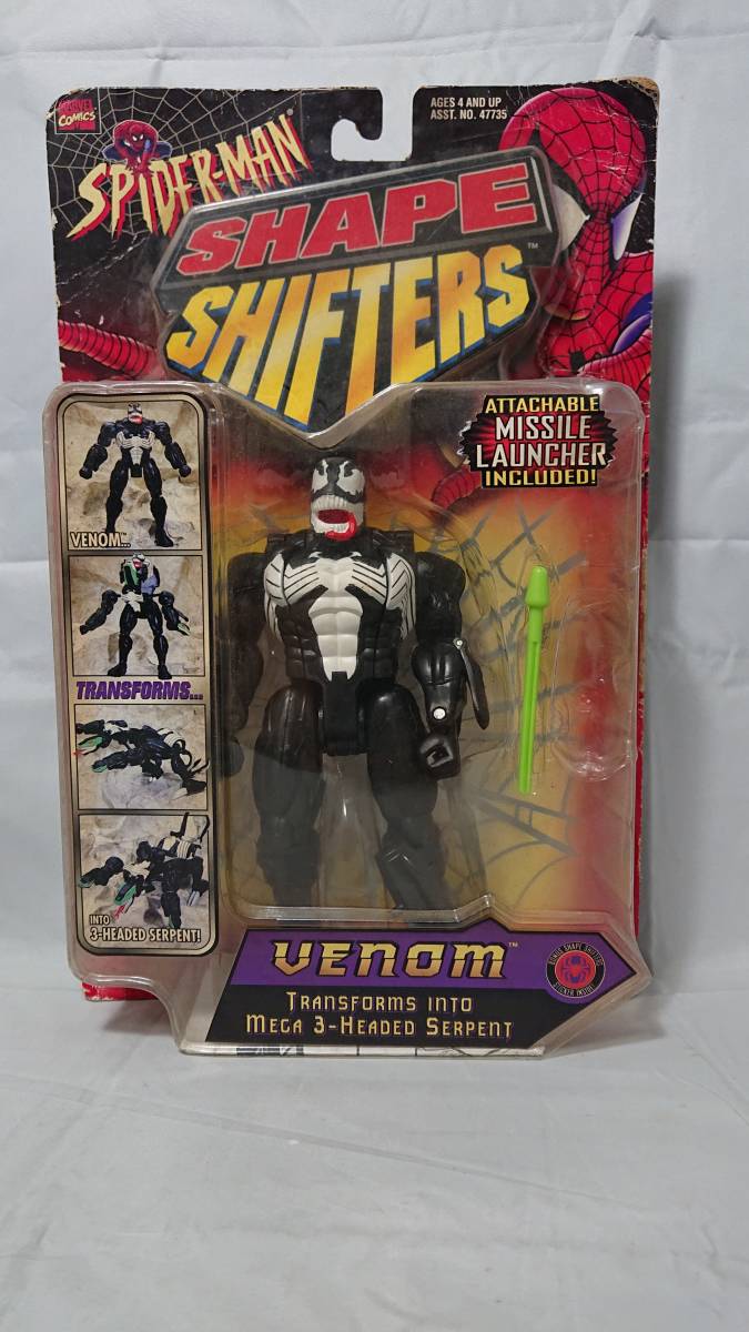 【開封品・欠品有り・箱ダメージ】：Spider-man SHAPE SHIFTERS VENOM スパイダーマン シェイプシフターズ ヴェノム (20231017)_画像1